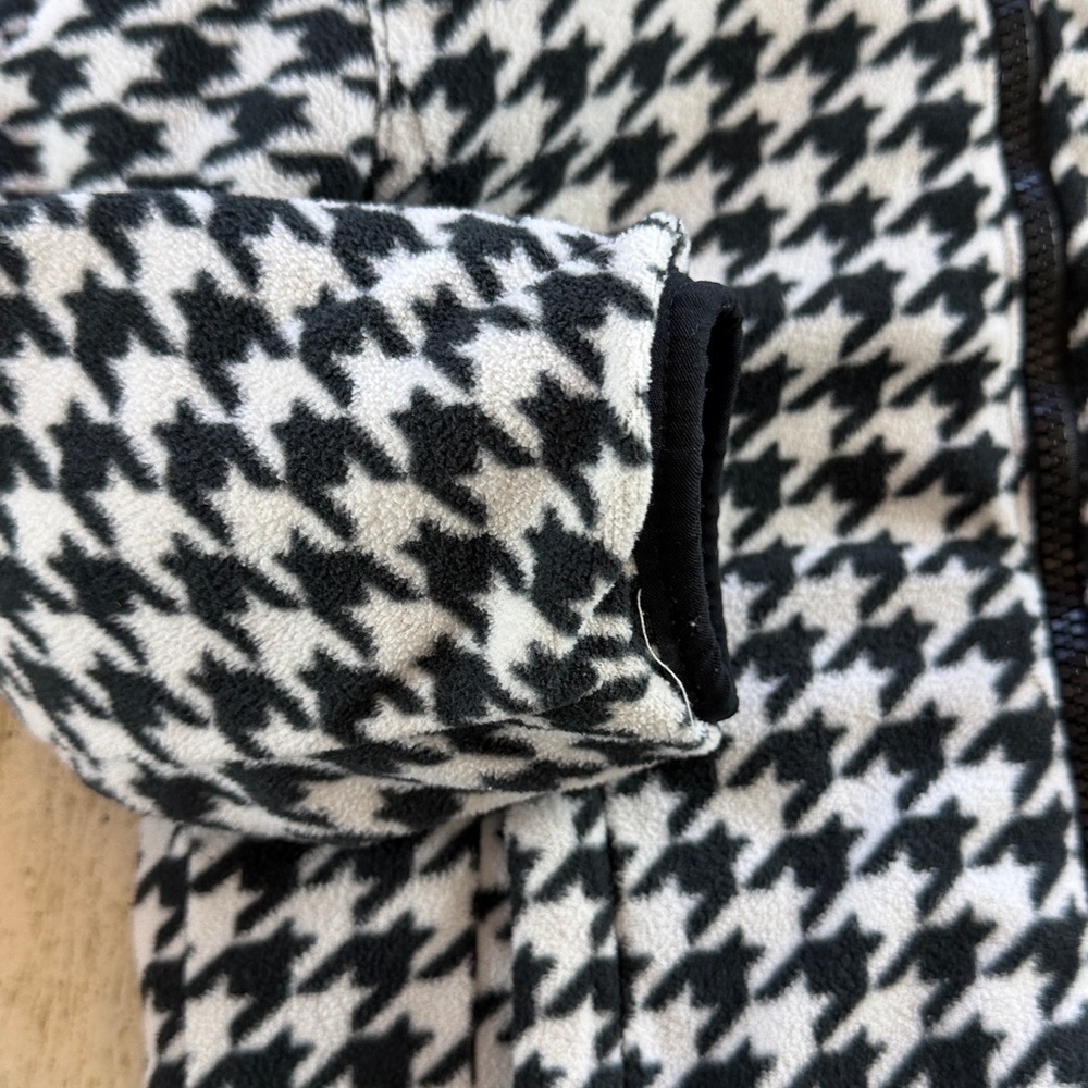 Columbia Reversible Jacket black white houndstooth Toddler Girl 4T - Picture 5 of 16